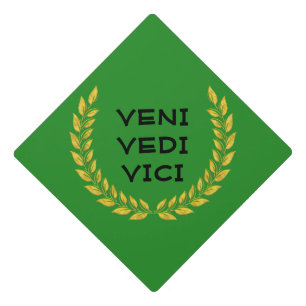 Green Gold Veni Vidi Vici Tassel Topper