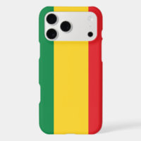 Green, Gold (Yellow) and Red Colours Flag