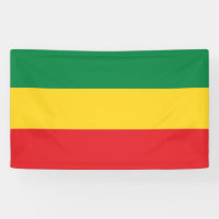 Green, Gold (Yellow) and Red Colours Flag