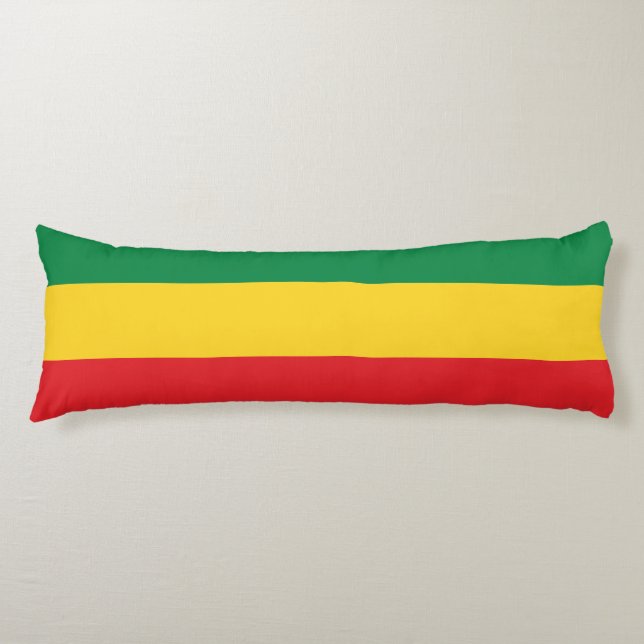 Green, Gold (Yellow) and Red Colours Flag Body Pillow (Front)