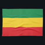 Green, Gold (Yellow) and Red Colours Flag Kitchen Towel<br><div class="desc">Green,  Gold (Yellow) & Red Flag Colours. 

Vintage Old School Alternative Hip Hop T Shirts Apparel,  Hats,  Stickers,  Smart Phone Cases and more.</div>
