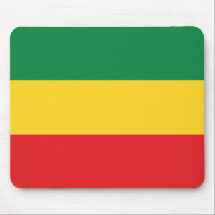Green, Gold (Yellow) and Red Colours Flag Mouse Pad