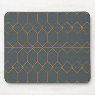 Green, golden, simple, retro, elegant illustration mouse pad