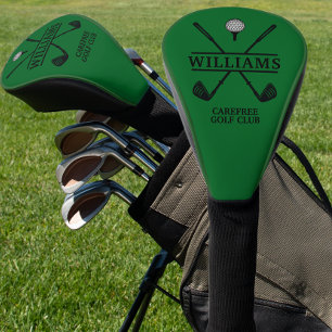 Green Golf Club Player Name Golf Head Cover