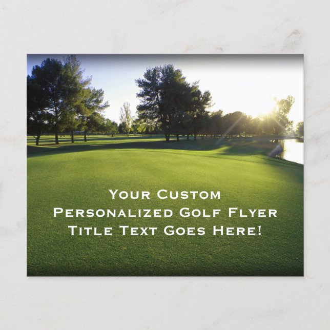 Green Golf Course at Dawn Flyer (Front)
