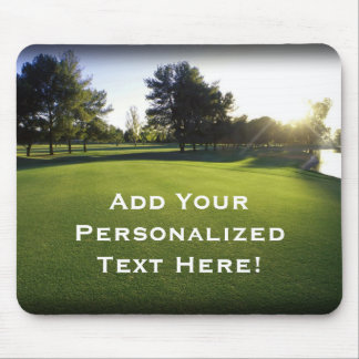 Green Golf Course at Dawn Mouse Pad