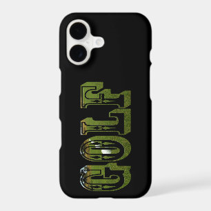 Green Golf Dimensional Logo,