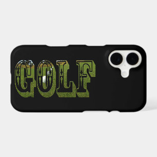 Green Golf Dimensional Logo,