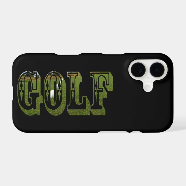 Green Golf Dimensional Logo, (Back (Horizontal))