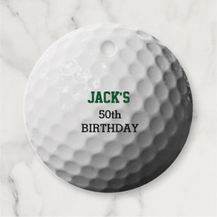 Green Golf Favour Tags