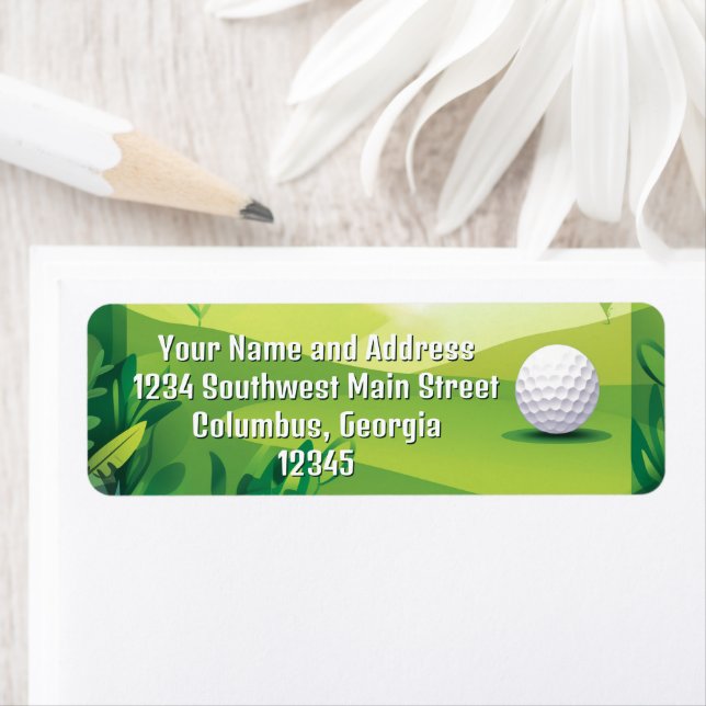 Green Golf Gris et Golf Ball (En situation)