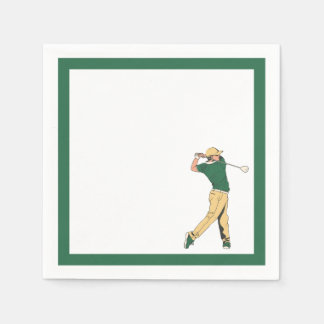 Green Golf Party Napkin
