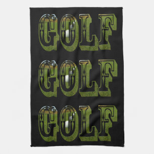 Green Golf Picture Logo, Kitchen Towel
