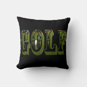 Green Golf Picture Logo, Throw Pillow