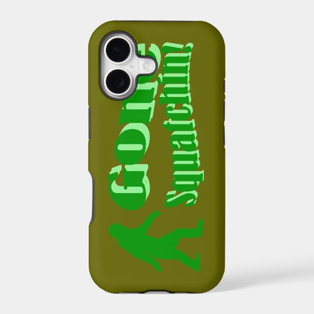 Green gone squatchin slogan text (Back)