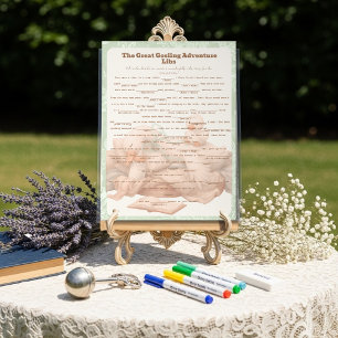 Green Goose Libs Baby Shower Group game Acrylic Sign