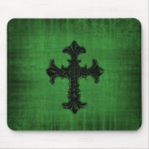 Green Gothic Mouse Pad