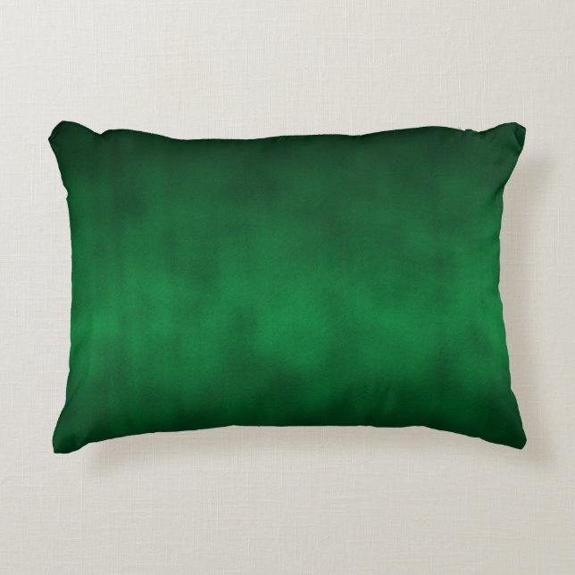 Green Gothic Ombre Background Art Decorative Pillow (Front)