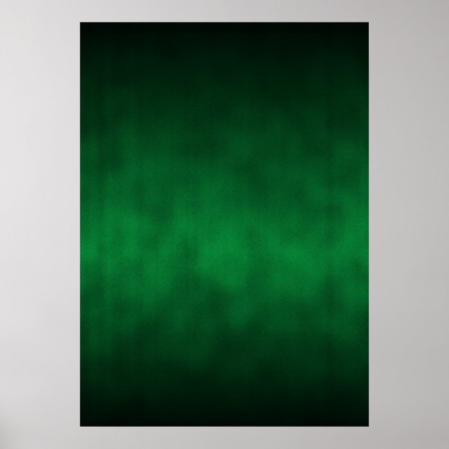 Green Gothic Ombre Background Art Poster (Front)