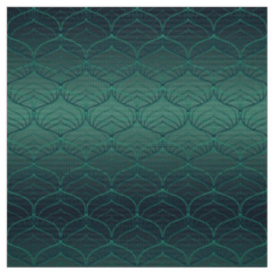Green gradient in art deco style. fabric