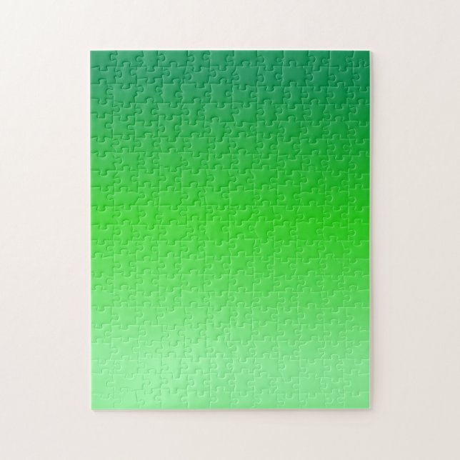 Green Gradient Jigsaw Puzzle (Vertical)