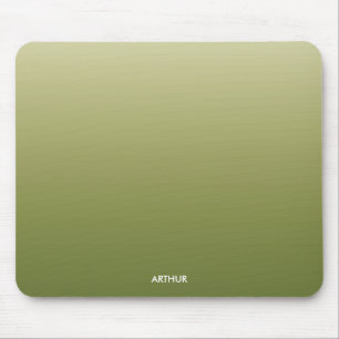 Green Gradient Ombre Personalized Mouse Pad
