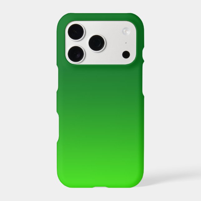 Green Gradient Ombre Vivid Modern Simple (Back)