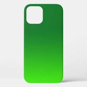 Green Gradient Ombre Vivid Modern Simple iPhone 12 Case