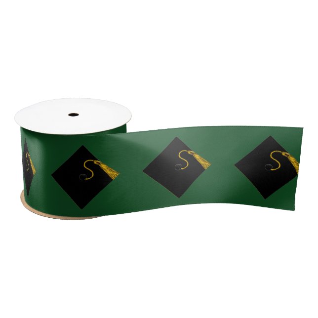 Green Graduation Satin Ribbon (Spool)