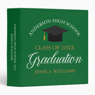 Green Graduation Senior Class Photo Album Binder