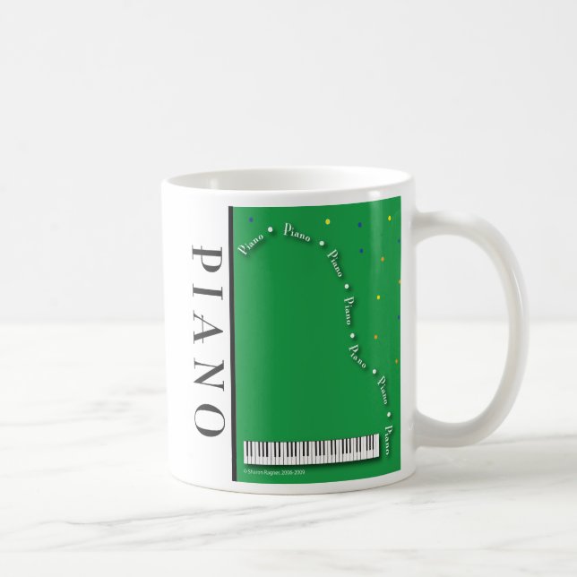 Green Grand Piano Mug (Right)