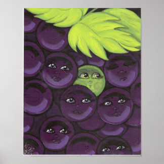 Green Grape Fitting In Poster