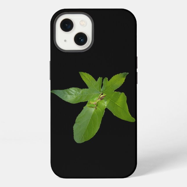 Green Grape Leaf Frog, iPhone 13 Case  (Back)