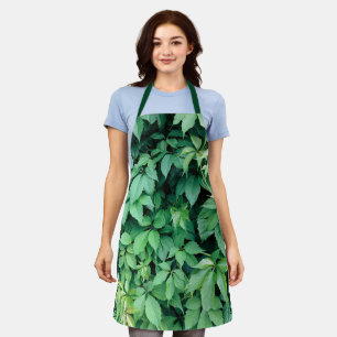 Green Grape Leaves Apron