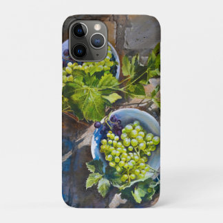 Green Grape Still Life Painting iPhone 11 Pro Case