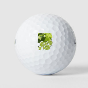 Green Grape Vine Leaves Golf Balls