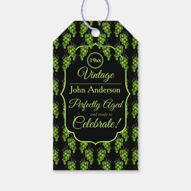 Green Grapes Gift Tag (Front)
