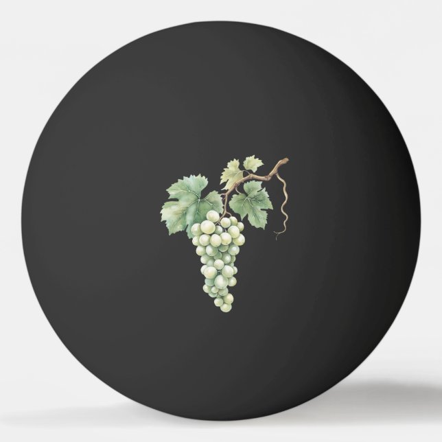 Green Grapes Oranges Fruit  Ping Pong Ball (Front)