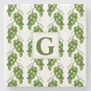 Green Grapes Stone Coaster