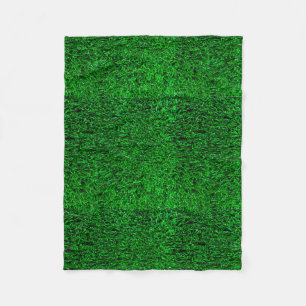 Green Grass Background Fleece Blanket