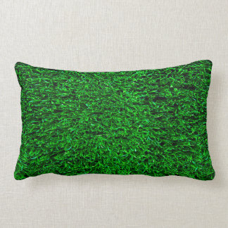 Green Grass Background Lumbar Pillow