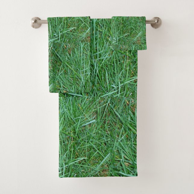 Green Grass Bath Towel Set (Insitu)