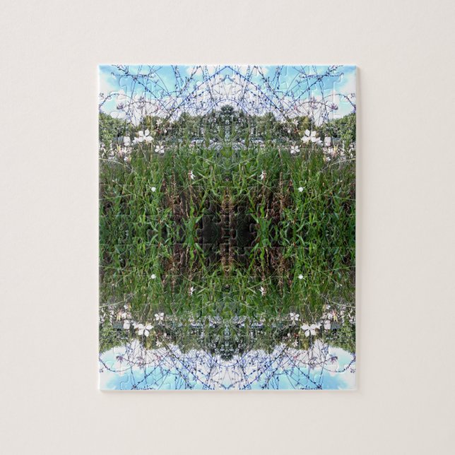Green Grass Blue Sky Jigsaw Puzzle (Vertical)