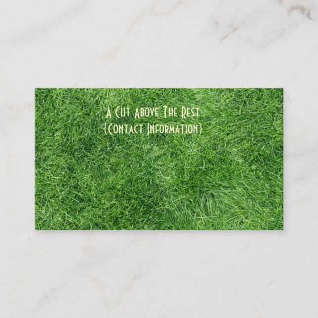 Green Grass Business Card (Front)