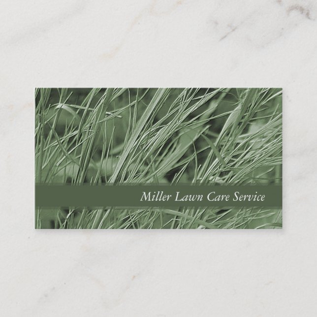 Green Grass Business Cards (Front)