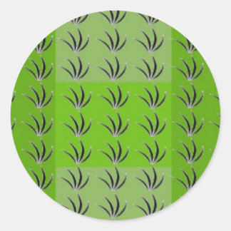 Green Grass Classic Round Sticker