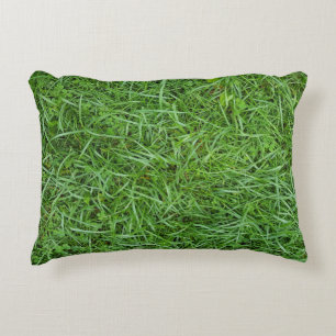 Green Grass Decorative Pillow