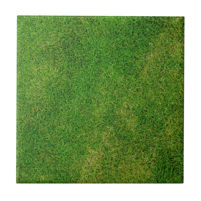 Green Grass Football Field Pattern Tile (Front)
