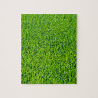 Green grass jigsaw puzzle