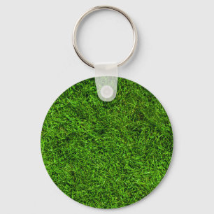 Green Grass Key Ring